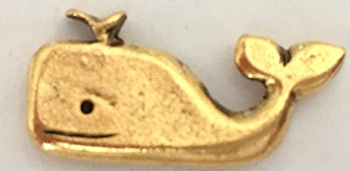 Whale Push Pins (10 Pc Set) | Decorative Gold Marine Animal Thumb Tacks, Nautical & Ocean Lover Gift
