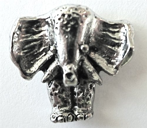 Elephant Push Pins (10 Pc Set) | Decorative Silver Thumb Tacks, Good Luck Gift, Unique Animal Office Decor