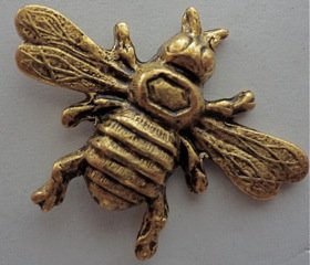 Bumble Bee Push Pins (10 Pc Set) | Decorative Gold Thumb Tacks, Cute & Aesthetic Office Supplies, Nature Decor Gift