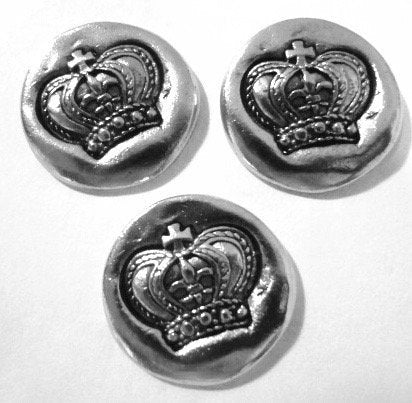 Crown Push Pins (10 Pc Set) | Decorative Silver Thumb Tacks, Elegant Royal Office Decor, Princess & Boss Lady Gift