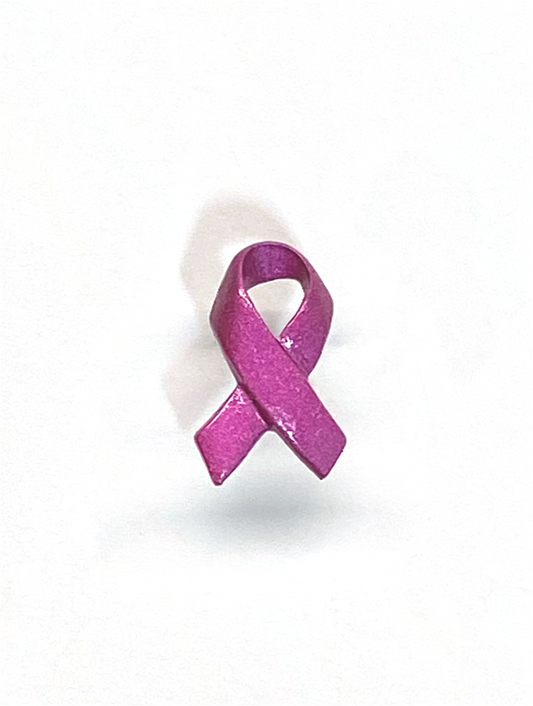 Breast Cancer Ribbon Push Pins (10 Pc Set) | Pink Decorative Thumb Tacks Awareness Office Decor Unique Survivor Gift Fundraiser
