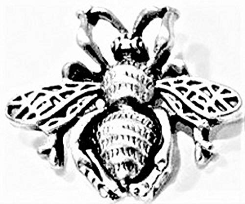 Queen Bee Push Pins (10 Pc Set) | Large Decorative Silver Thumb Tacks Regal Office Decor Honey Bee Gift for Her