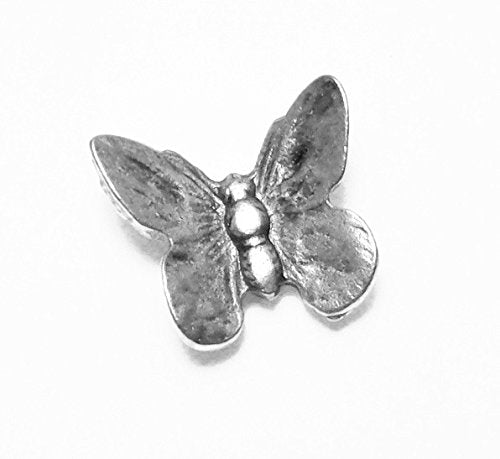 Butterfly Push Pins (10 Pc Set) | Decorative Silver Thumb Tacks, Cottagecore Desk Decor, Unique Nature Lover Gift
