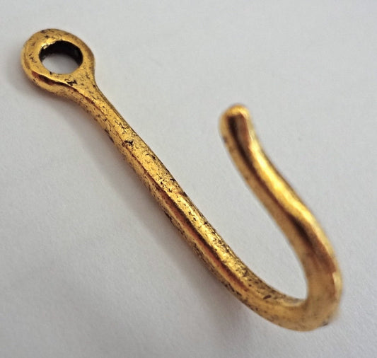Decorative Push Pin Hooks 10 pc Gold Metal Hooks Wall Organizer Home Office Decor