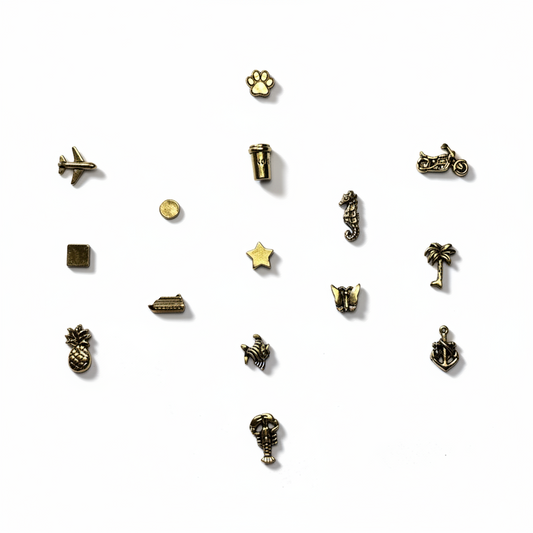 Mini Map Push Pins, Metal Decorative Pins, 28 Designs, Travel Map Markers