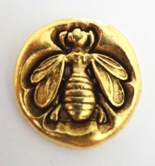 Bumble Bee Push Pins (10 Pc Set) | Decorative Gold Thumb Tacks, Aesthetic Office Supplies, Cute Cottagecore Gift