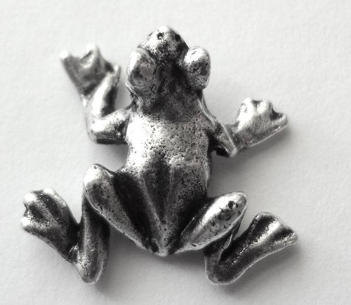 Frog Push Pins (10Pc Set) | Decorative Silver Thumb Tacks, Whimsical Office Supplies, Unique Gift for Teachers
