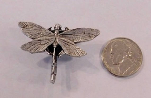 Large Dragonfly Push Pins (10 Pc Set) | Decorative Gold Insect Thumb Tacks Garden Office Desk Decor Bohemian Unique Gift