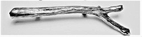 Branch Drawer/Cabinet Handle, Right Facing, Silver Finish