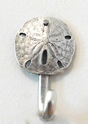 Sand Dollar Hook, Beach Wall Hook, Picture Hook, Jewelry Hook, Decorative Wall Hook, Coastal Decor, 1 Piece