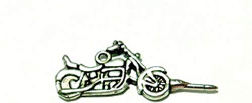 Motorcycle Push Pins (10 Pc Set) | Decorative Silver Biker Thumb Tacks Road Trip Map Office Desk Decor Unique Gift