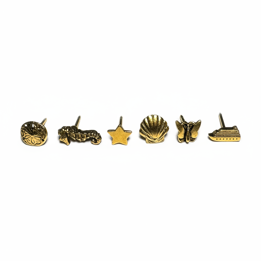 Gold Map Push Pins
