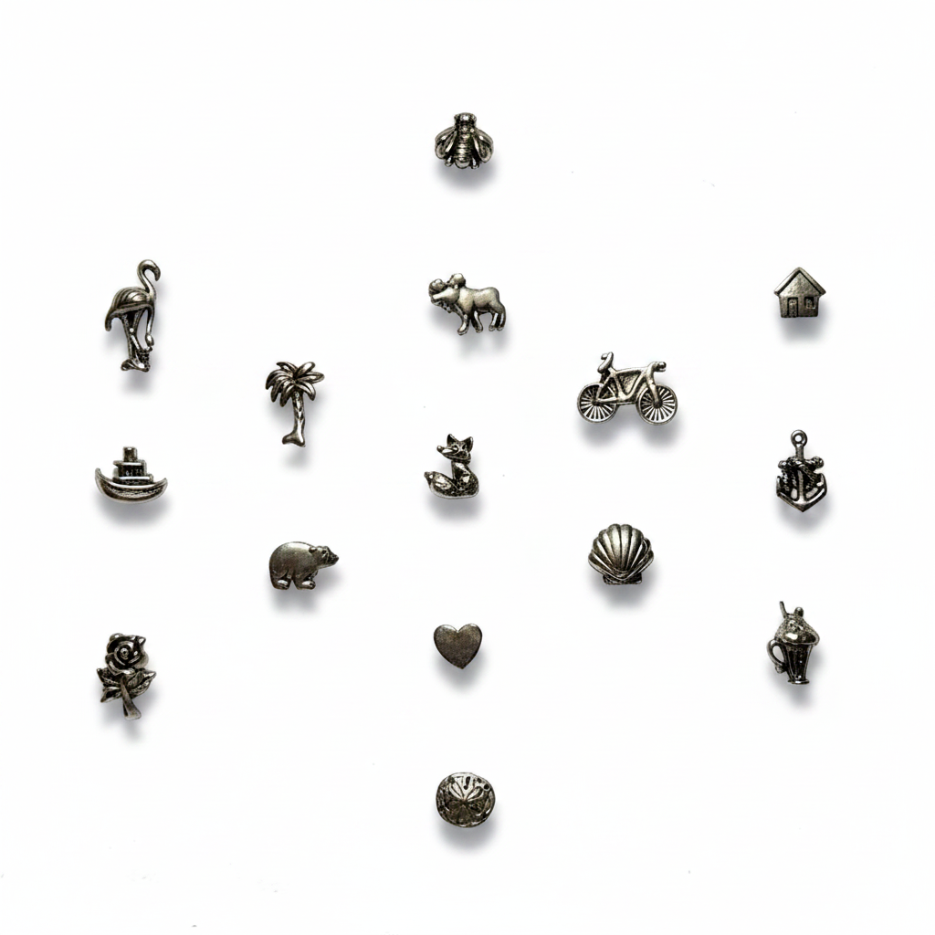 Silver Map Push Pins