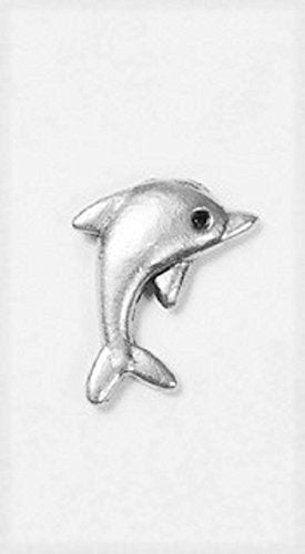 Dolphin Push Pins (10 Pc Set) | Decorative Silver Sea Life Thumb Tacks Nautical Coastal Ocean Office Decor Gift
