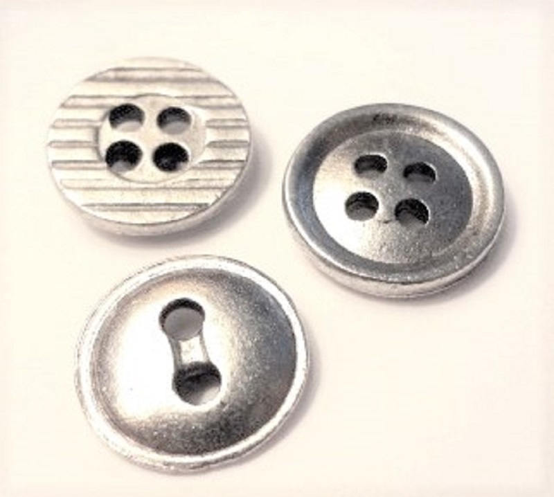 Button Push Pins (10 Pc Set) | Decorative Gold Sewing Thumb Tacks Craft Room Office Desk Decor Unique Gift for Seamstress