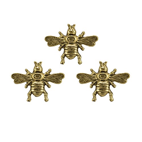 Bumble Bee Push Pins (10 Pc Set) | Decorative Gold Thumb Tacks, Cute & Aesthetic Office Supplies, Nature Decor Gift