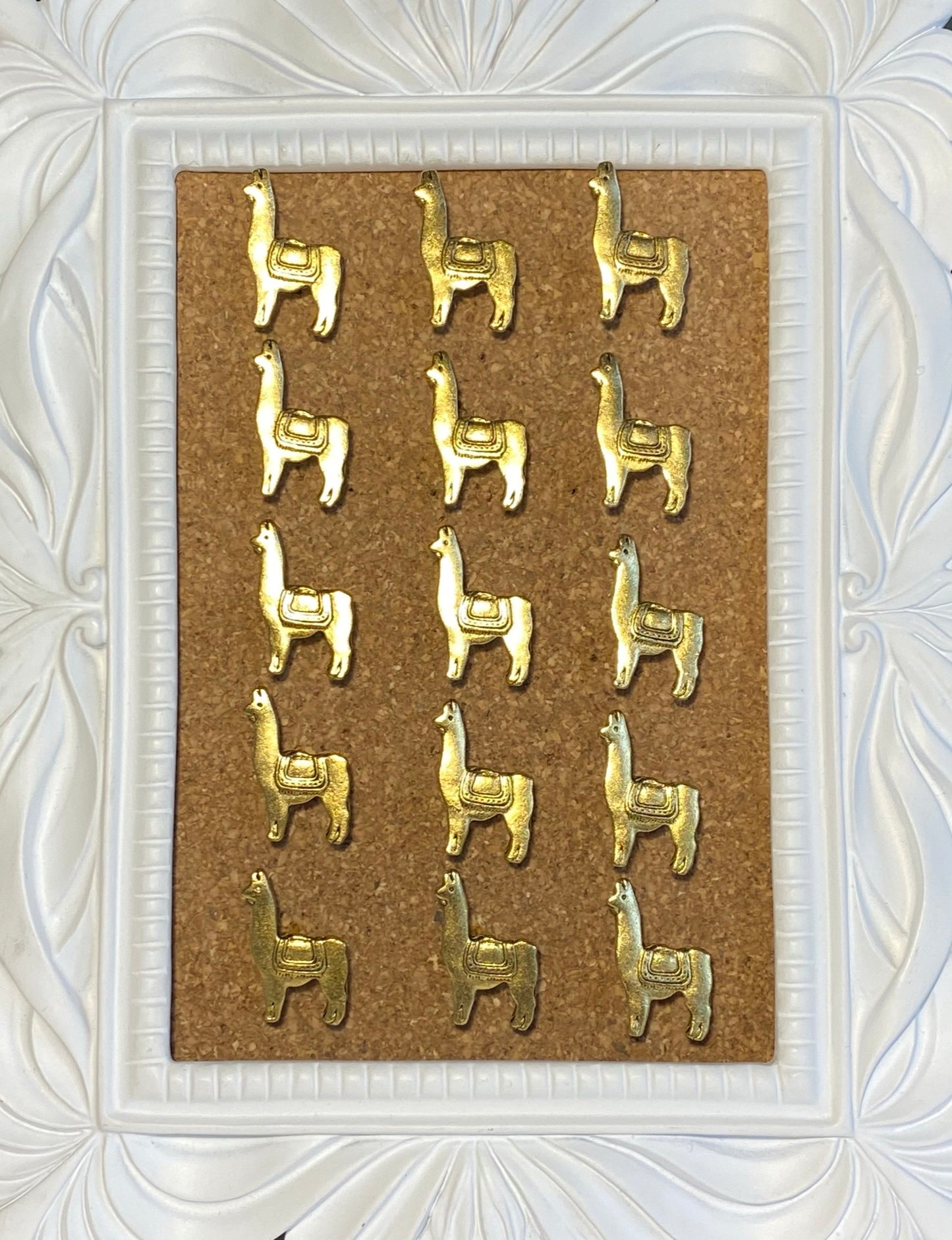 Llama Push Pins (10 Pc Set) | Decorative Silver Thumb Tacks, Cute & Unique Office Supplies, Animal Lover Gift