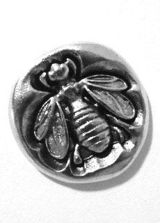 Bumble Bee Push Pins (10 Pc Set) | Decorative Silver Insect Thumb Tacks Garden Nature Cottagecore Office Desk Decor Gift