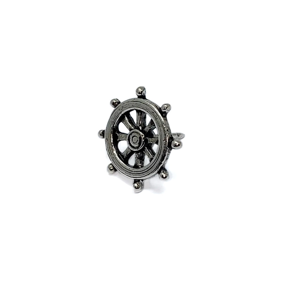 Ships Wheel Push Pins, Decorative Push Pins, Unique Silver Push Pins, 15 Piece Metal Push Pin Set
