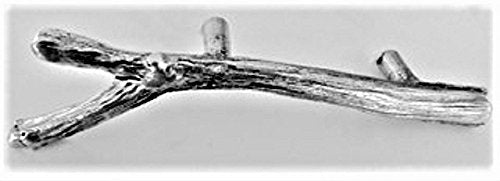 BRANCH DRAWER/CABINET HANDLE FACING LEFT ANTIQUE SILVER KN-832LAS