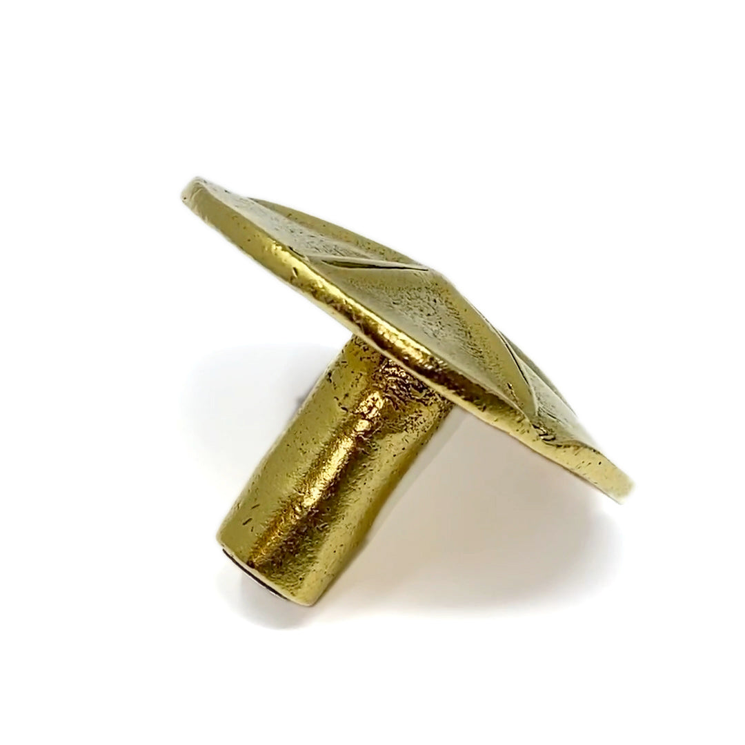 Sand Dollar Knob, Drawer Pull, Cabinet Knob, 1 Piece, Gold Finish