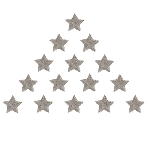 Star Push Pins, Decorative Push Pins, Unique Silver Push Pins, 15 Piece Metal Push Pin Set